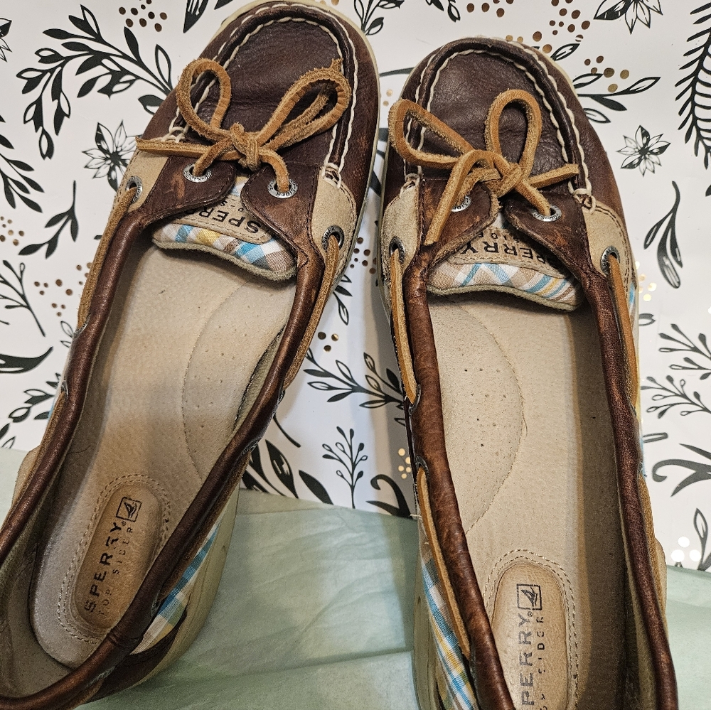 Sperry Women's Brown and Tan Boat Shoes